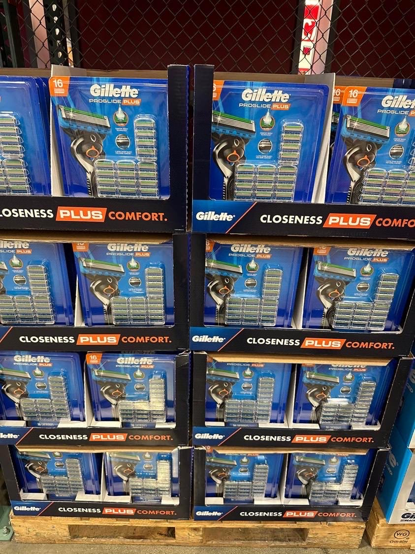 Gillette Proglide Plus吉列五层刀头手动剃须刀片补充装16支装 需采购