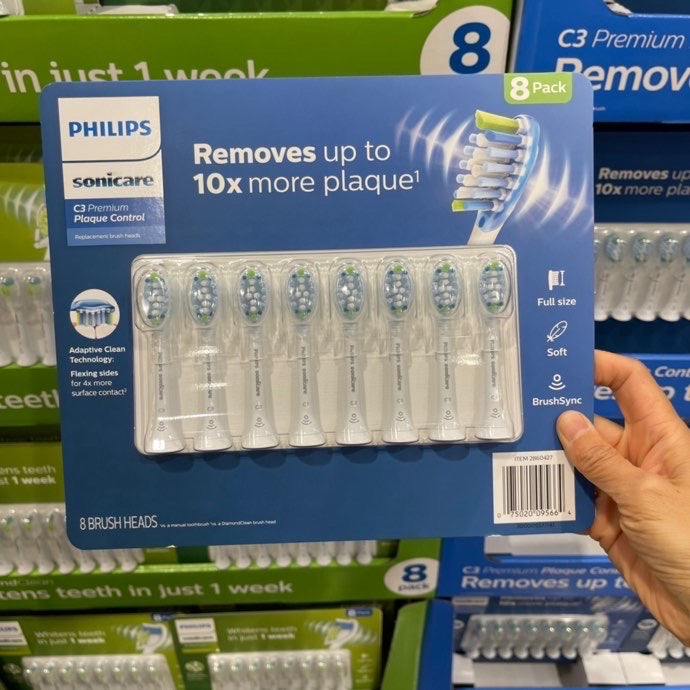 Philips飞利浦牙刷头替换刷头8支装